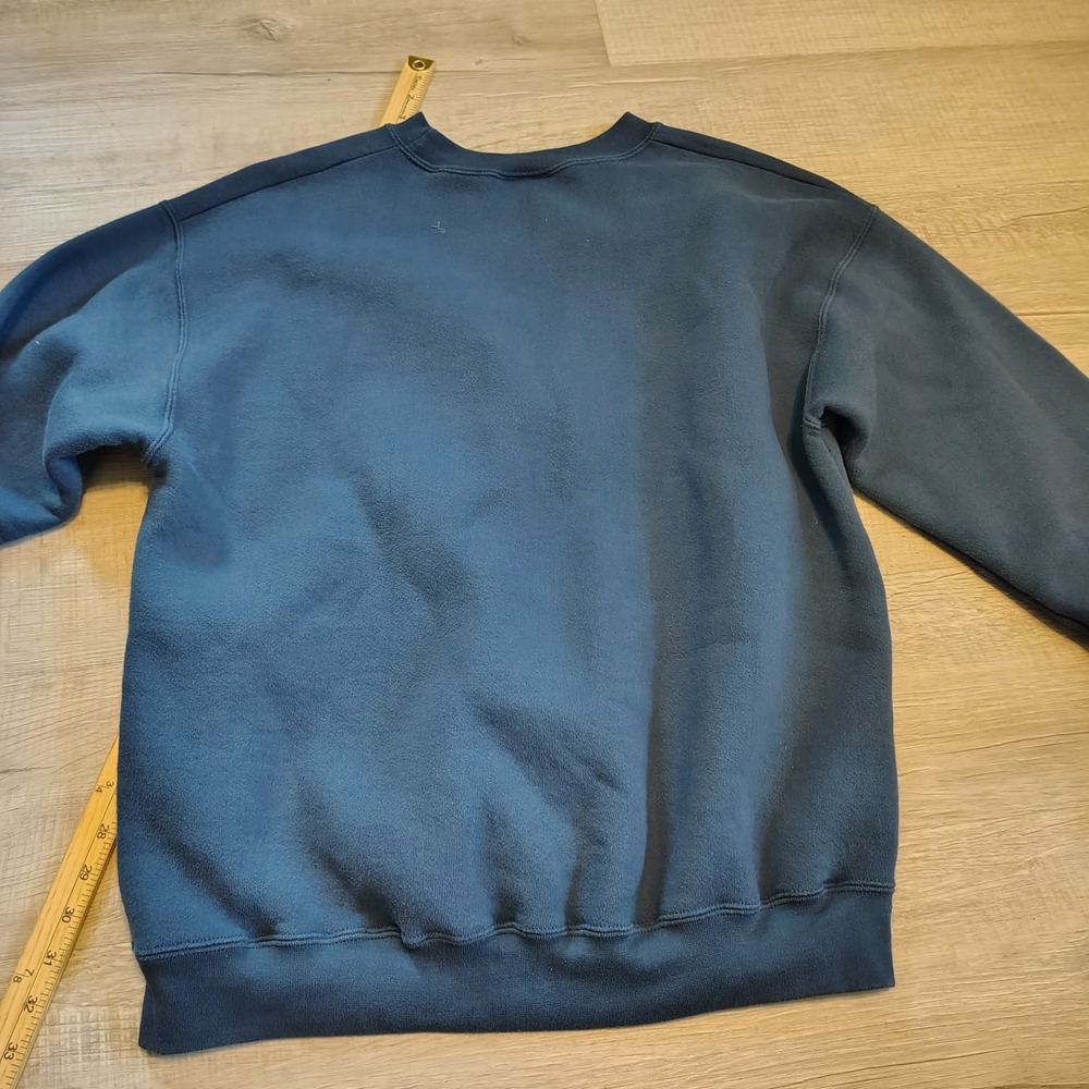 Vintage‎ Lee Superblend Relay For Life Sweatshirt Blue Made in USA Large 90s - Picture 2 of 5